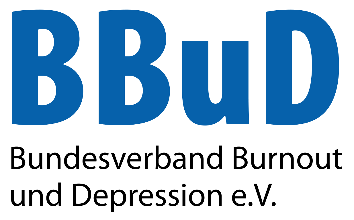 BBuD ist das Kürzel für Bundesverband Burnout und Depression. Das ist das offizielle Logo des Verbandes.