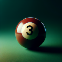 Billardkugel Nr. 3