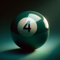 Billardkugel Nr. 4
