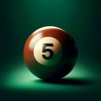 Billardkugel Nr. 5