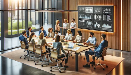 Gruppenmeeting zum Thema Gesundheitskomnzepte