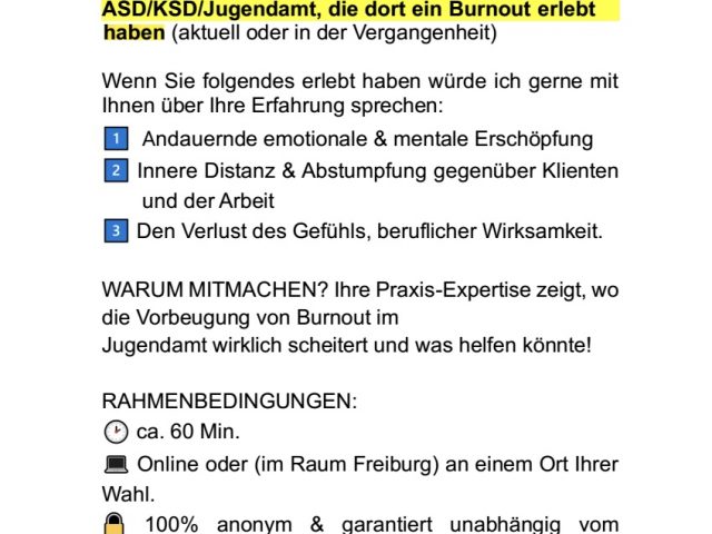 Interviewpartner für Masterarbeit gesucht